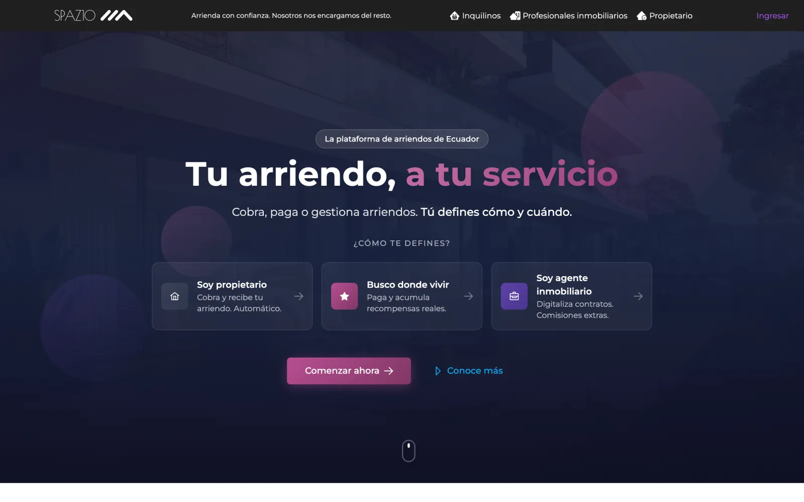 SPAZIO web app